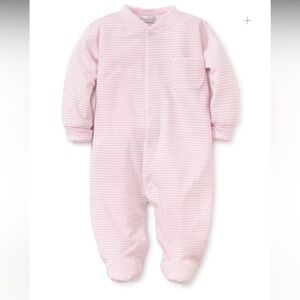 Kissy Kissy Classics Simple Stripes Pink Footie (Excellent condition- like new)